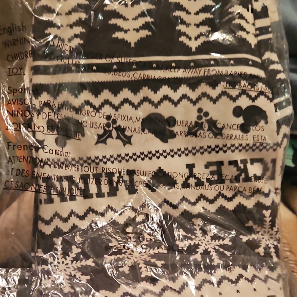 Disney Black and White Christmas Leggings Small